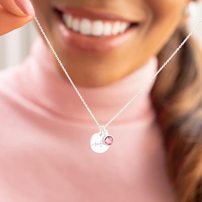 Emily Personalised Birthstone Necklace, Personalised Gift