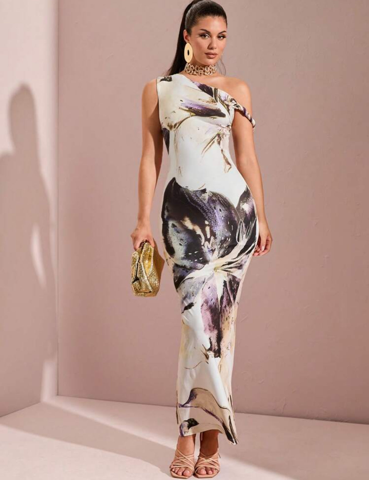 Black Floral Maxi Dress