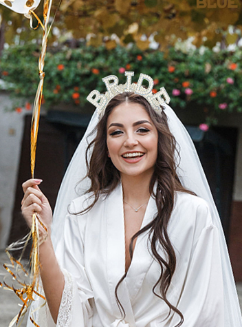 Pearl Bride Headband with Veil