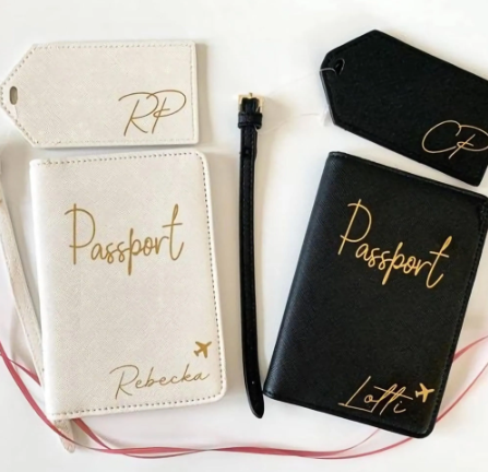 Mr & Mrs Personalised Passport Holders & Luggage Tags