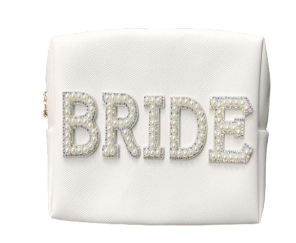 Diamanté Bride/Mrs Pouch Makeup Travel Bag
