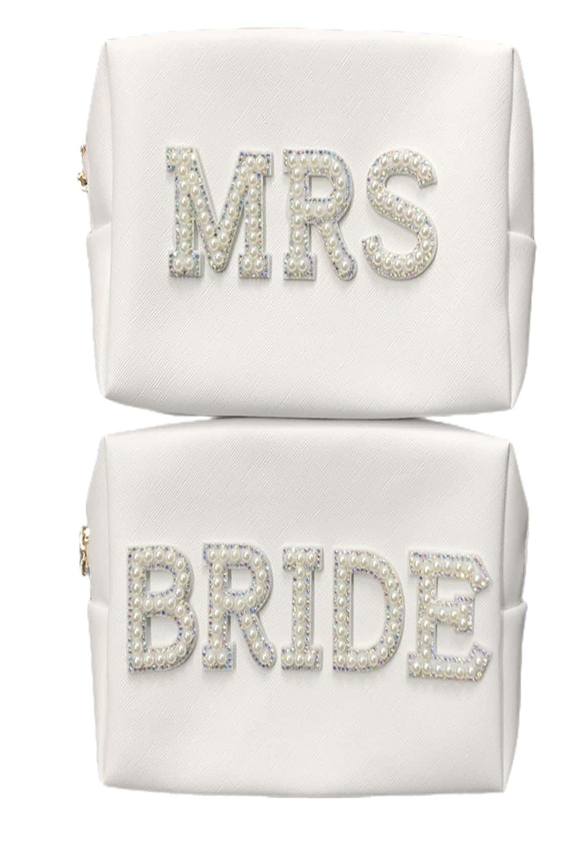 Diamanté Bride/Mrs Pouch Makeup Travel Bag