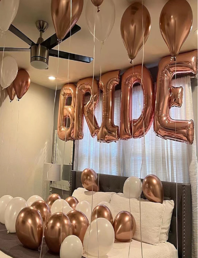 Metallic 21 Inch Bride Balloons