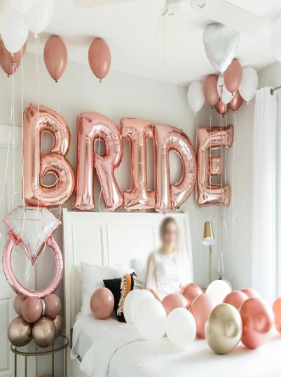 Metallic 21 Inch Bride Balloons