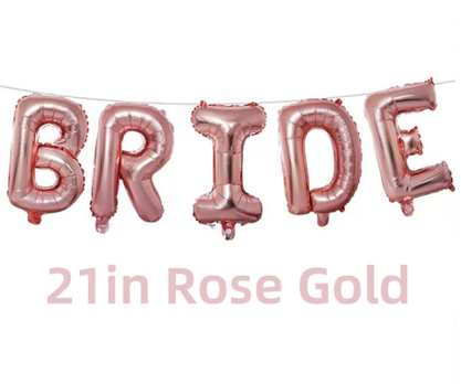 Metallic 21 Inch Bride Balloons