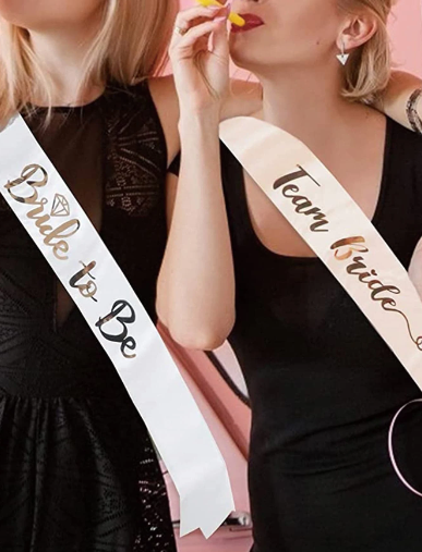 Team Bride & Bride To Be 7pk Hen Party Sash