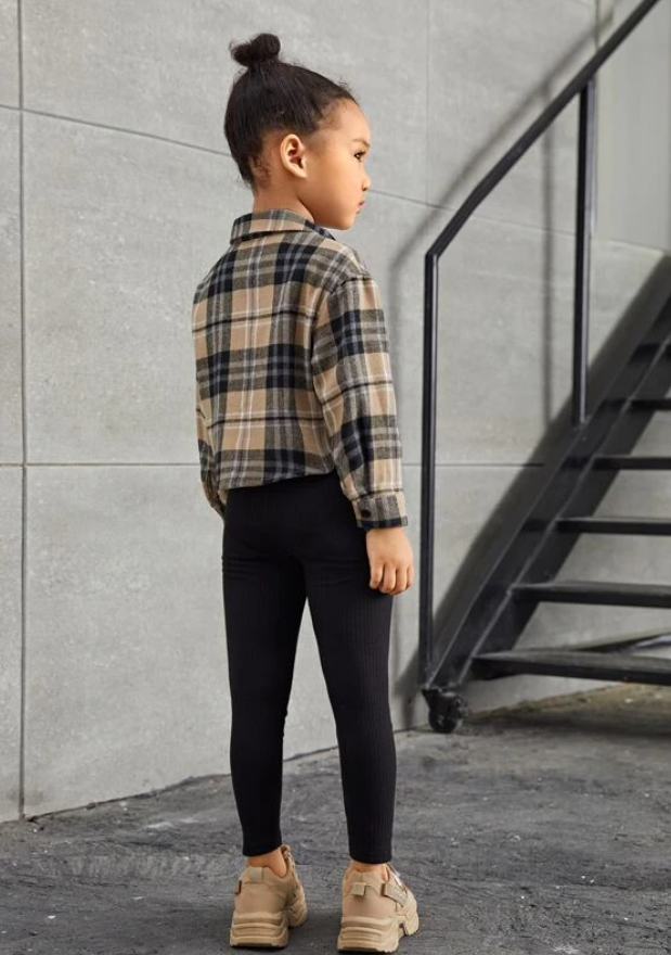 Kids Checked Jacket & Jumpsuit 2 Piece Set
