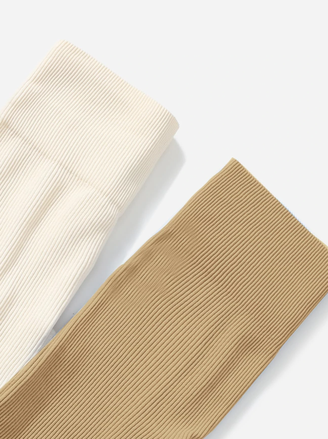 3pk High Waisted Ribbed Yoga Leggings