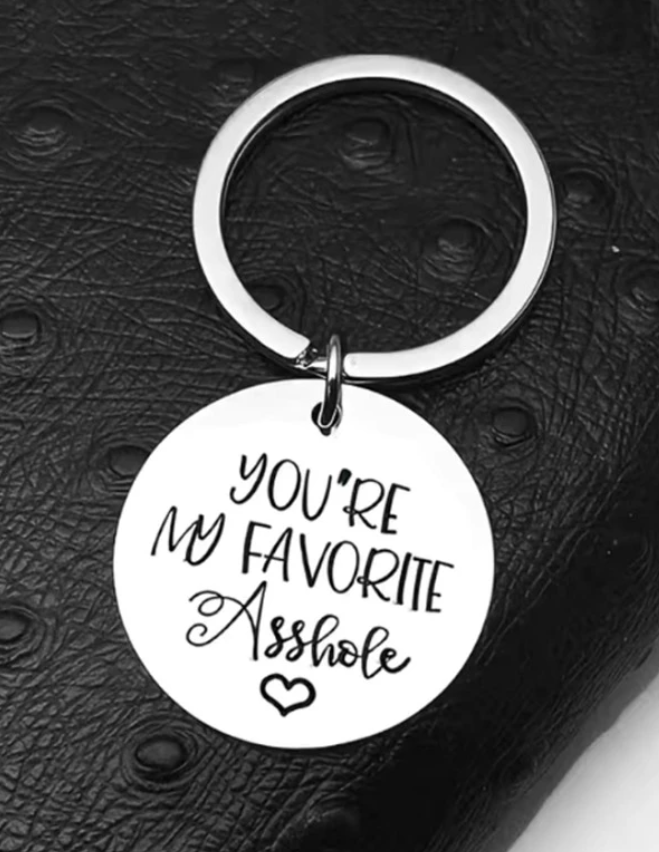 Silver Your My Favorite Gift Keyring