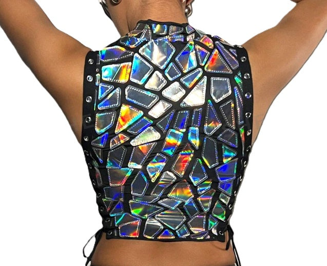 Shattered Mirror Crop Top