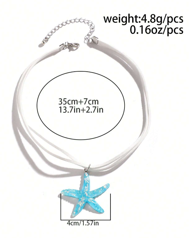 Starfish Pendant Choker