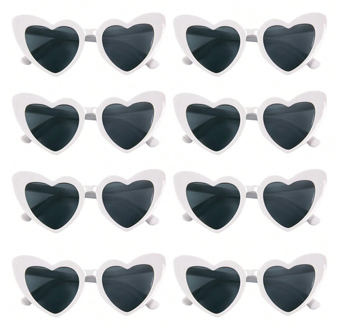 White Heart Hen Party Sunglasses