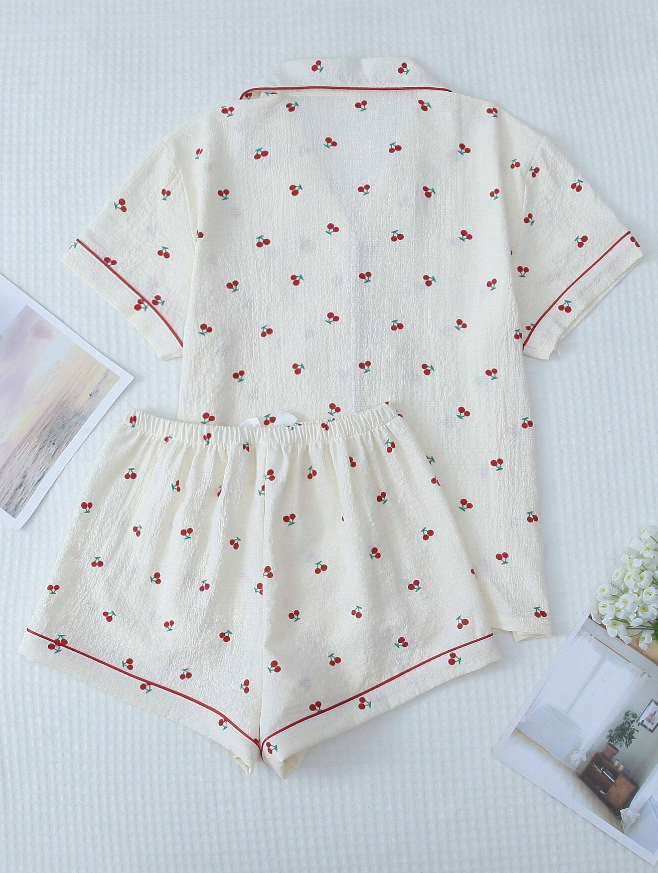 Cherry Short Pyjama Set