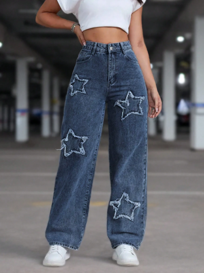 Dark Denim Star Jeans