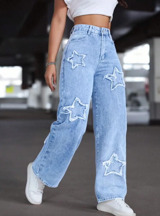 Light Denim Star Jeans