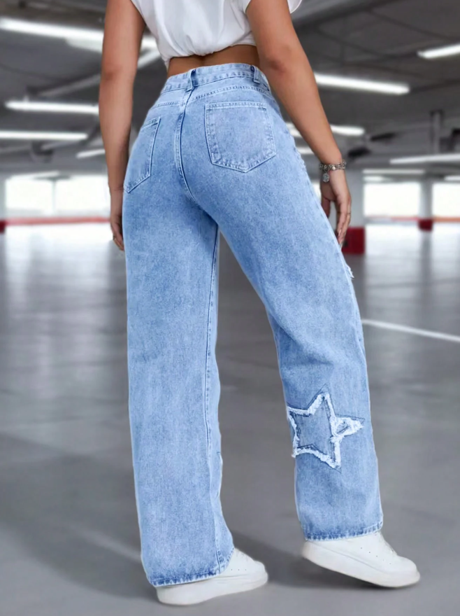 Light Denim Star Jeans