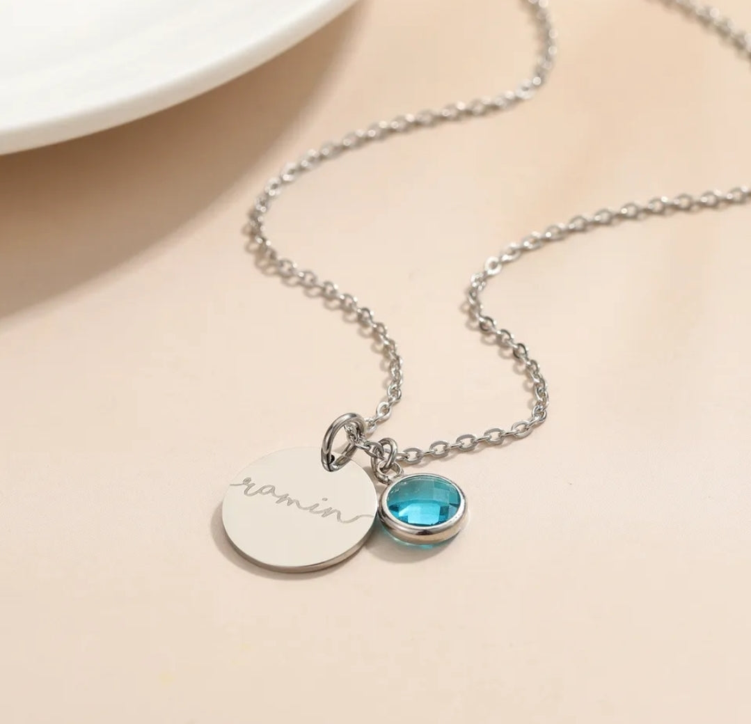 Emily Personalised Birthstone Necklace, Personalised Gift