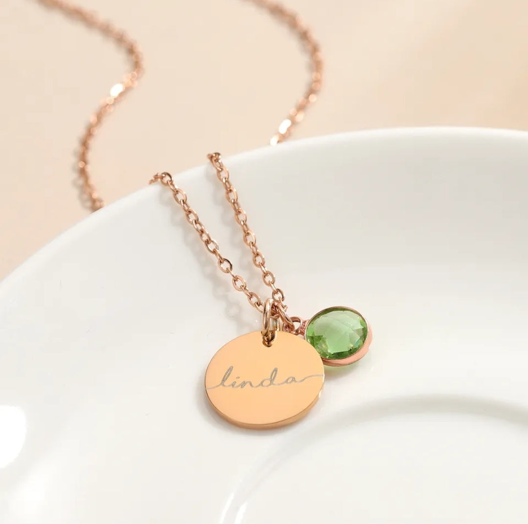 Emily Personalised Birthstone Necklace, Personalised Gift