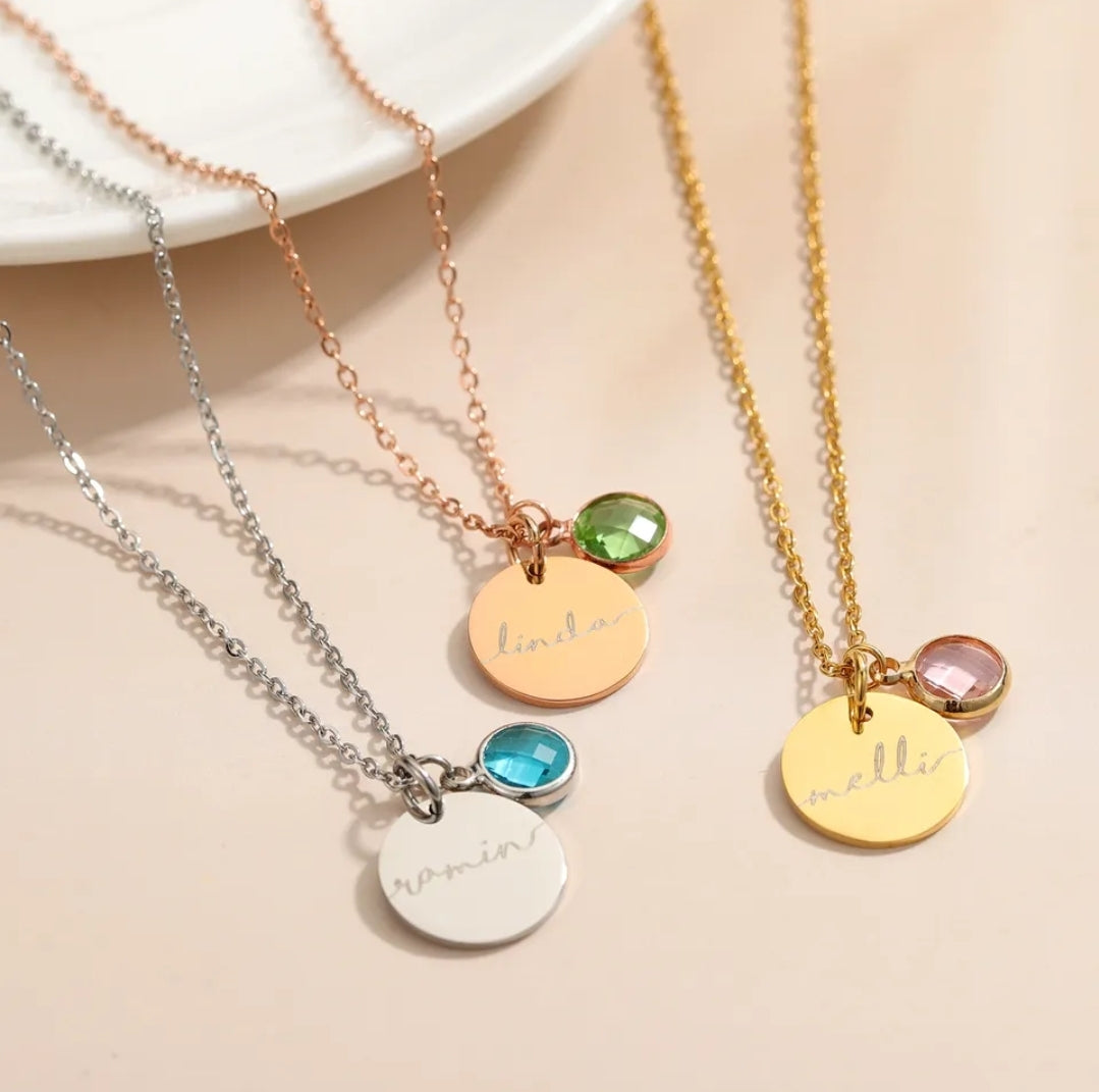 Emily Personalised Birthstone Necklace, Personalised Gift