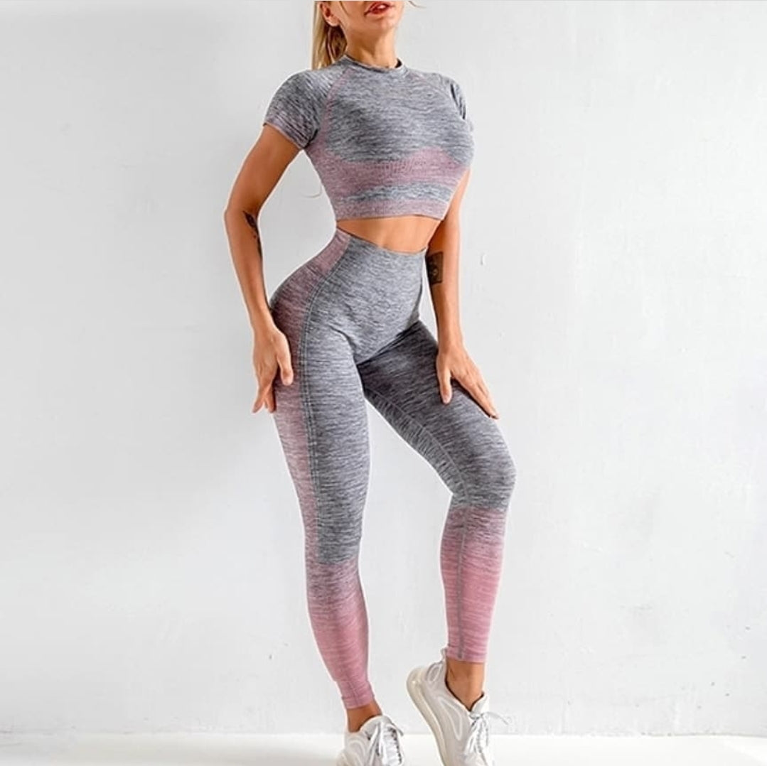 Gym Bunny Pink & Grey Analise Set