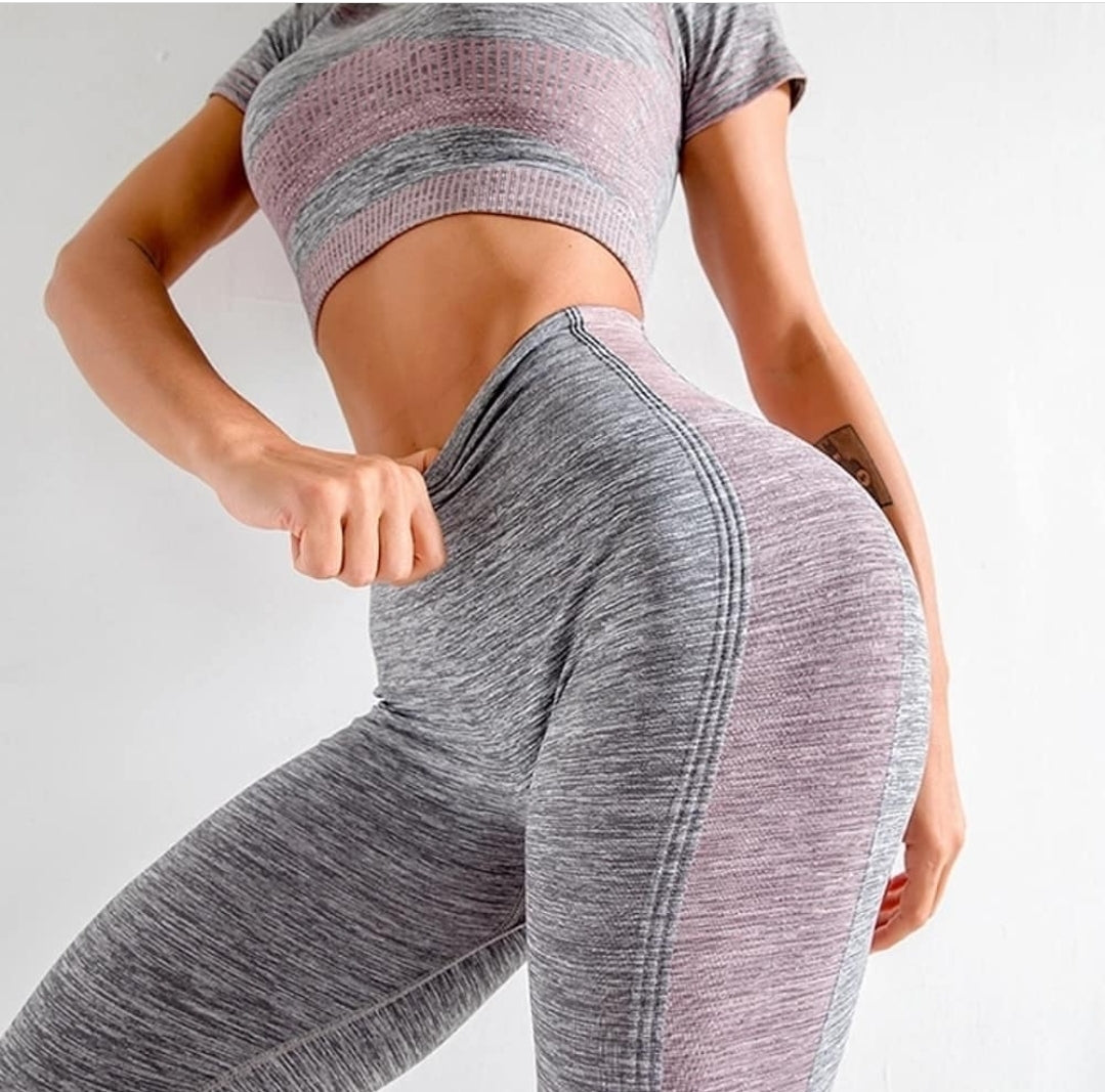 Gym Bunny Pink & Grey Analise Set