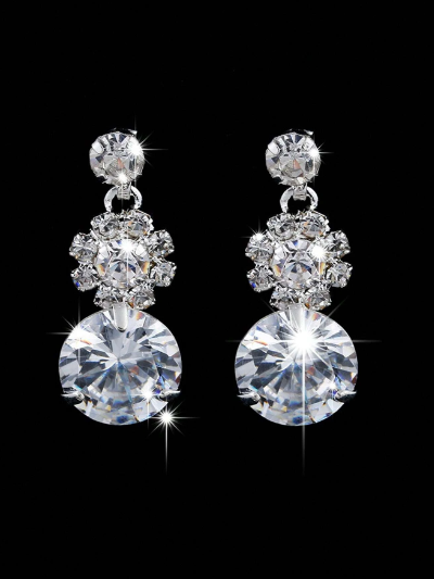 2 Piece Zinc Alloy Necklace & Earrings Bridal Set