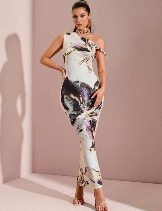Black Floral Maxi Dress