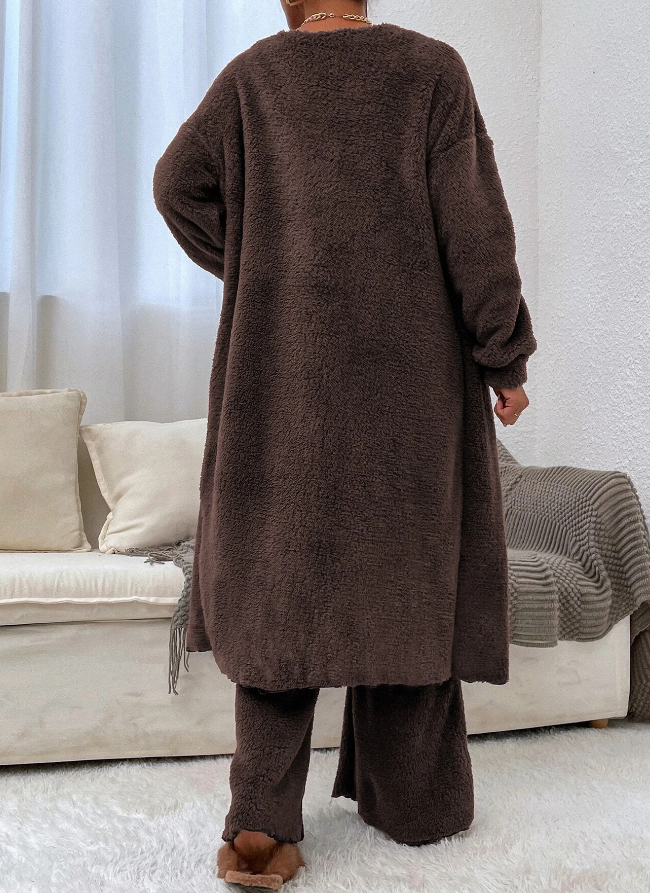 Teddy fleece lounge set sale