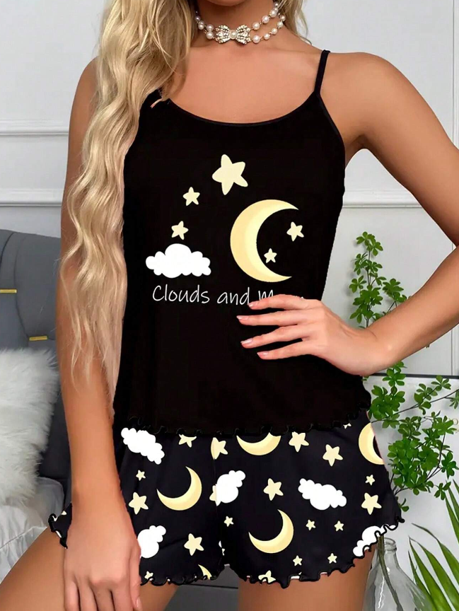 Black Cloud Short Pyjama Set