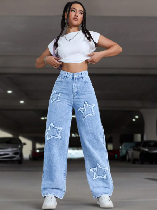 Light Denim Star Jeans